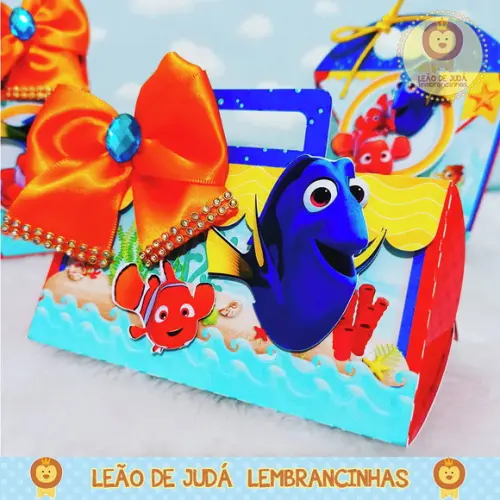Caixinha para festa tema procurando nemo