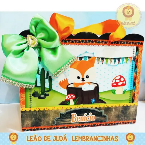 Caixinha para Festa Tema Raposinha