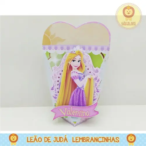 Caixinha para festa tema rapunzel