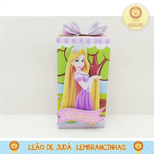Caixinha para festa tema rapunzel