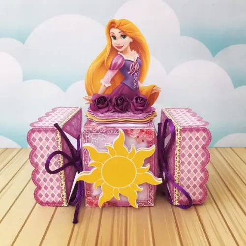 Caixinha para Festa Tema Rapunzel