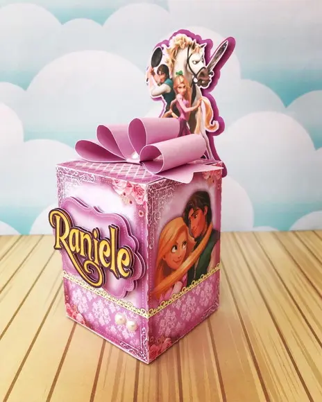 Caixinha para Festa Tema Rapunzel