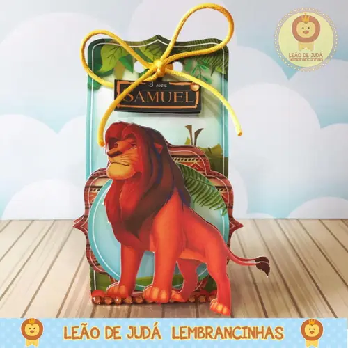 Caixinha para festa tema rei leão