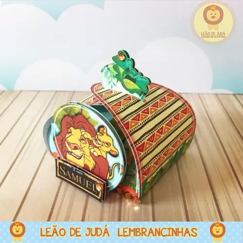 Caixinha para festa tema rei leão