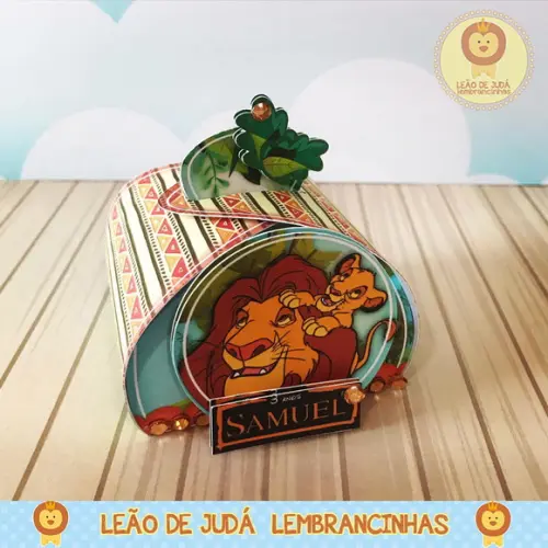 Caixinha para festa tema rei leão