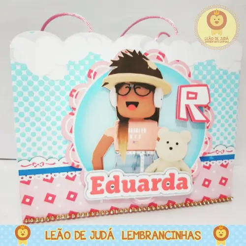 Caixinha para festa tema roblox