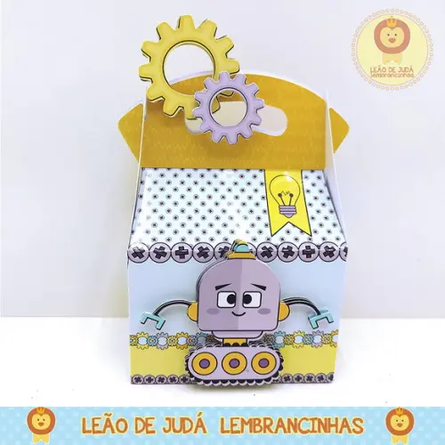 Caixinha para Festa Tema Robô