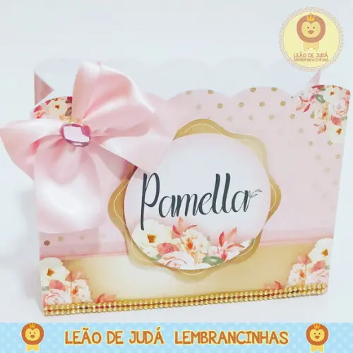 Caixinha para festa tema rose gold