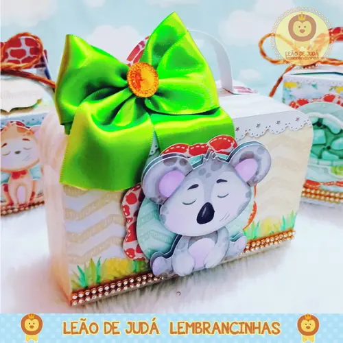 Caixinha para festa tema safari
