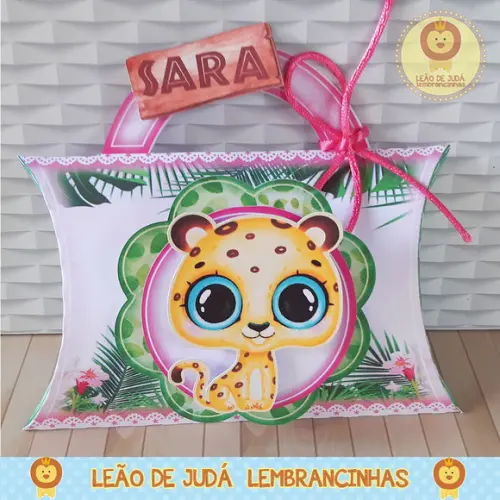 Caixinha para festa tema Safari