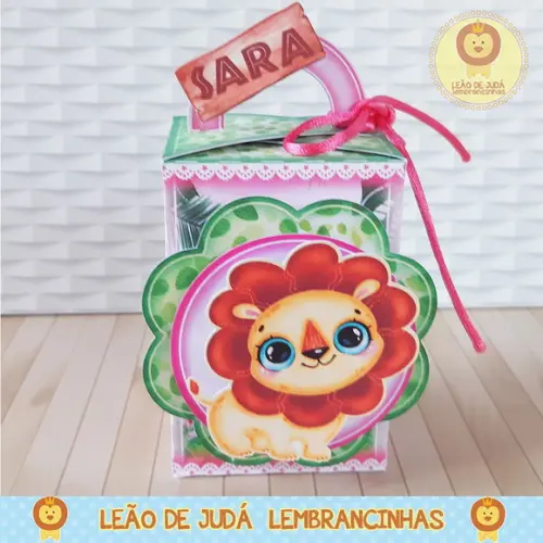 Caixinha para festa tema Safari