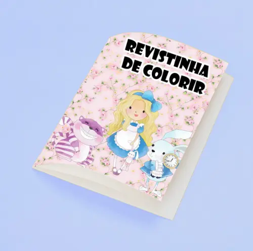 . Revistinha para Colorir Tema Alice