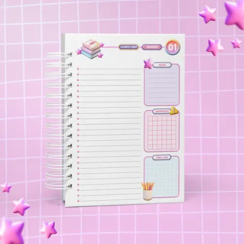 **agenda Escolar Datada Unicornio Kawaii