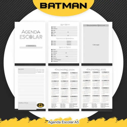 Agenda Escolar Batman