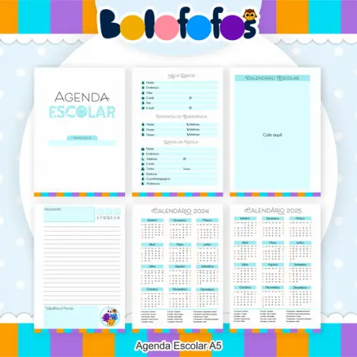 Agenda Escolar Bolofofos