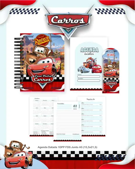 Agenda Escolar Carros