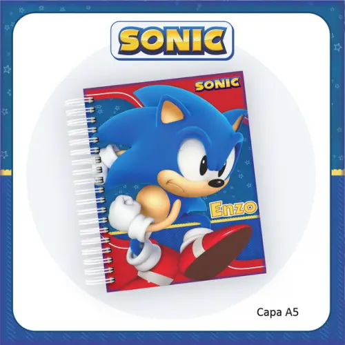 Agenda Escolar Datada Sonic