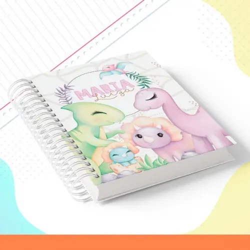 Agenda Escolar Dinossauro Menina