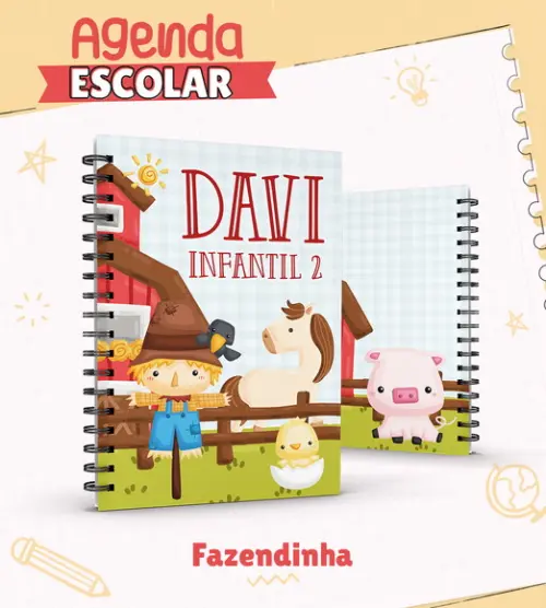 Agenda Escolar Fazendinha