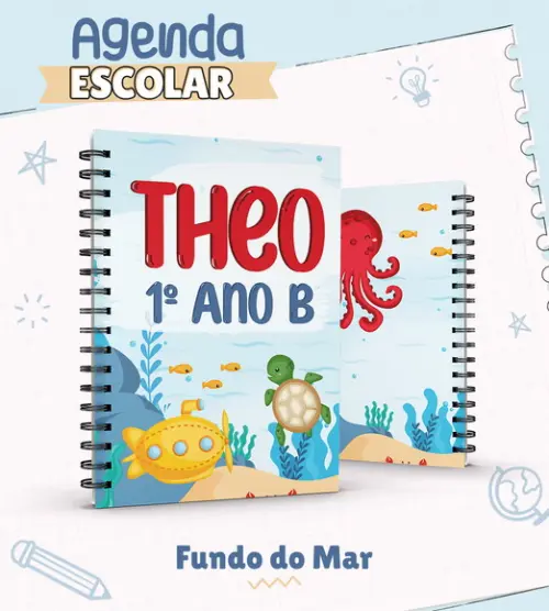 Agenda Escolar Fundo do Mar