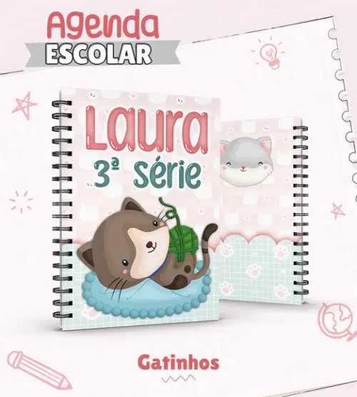 Agenda Escolar Gatinhos