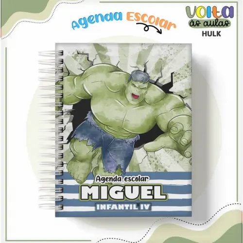Agenda Escolar Hulk