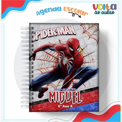 Agenda Escolar Homem Aranha