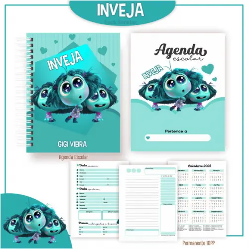 Agenda Escolar Inveja Divertidamente