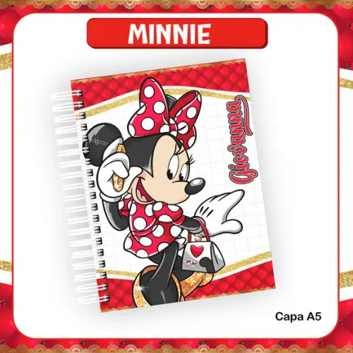 Agenda Escolar Minnie Vermelha Mod 02
