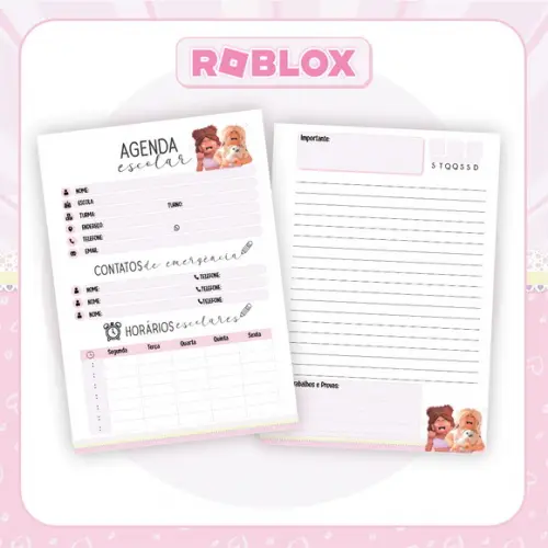 Agenda Escolar Roblox