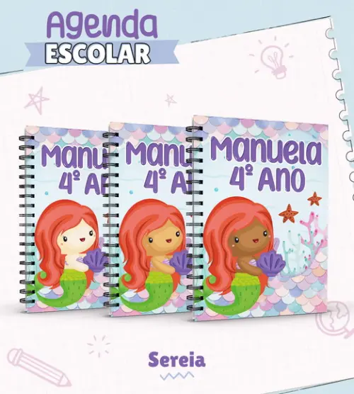 Agenda Escolar Sereia