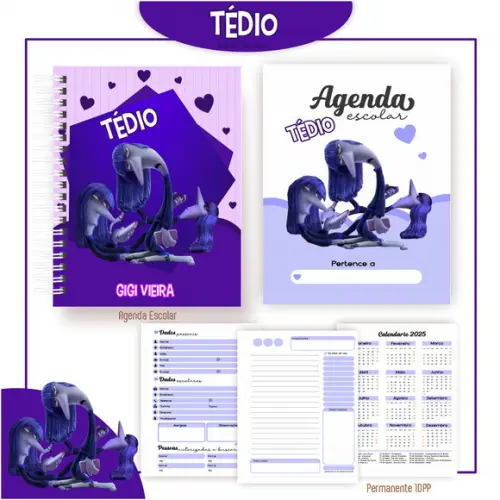 Agenda Escolar Tedio Divertidamente