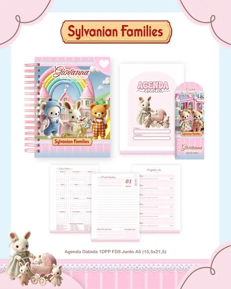 Agenda Escolar Sylvanian Families