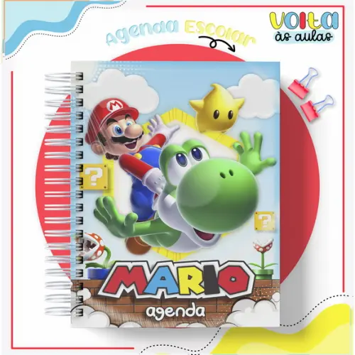 Agenda Escolar Super Mario
