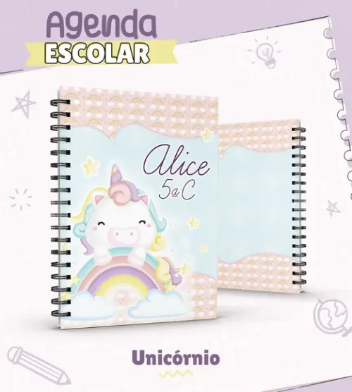 Agenda Escolar Unicornio