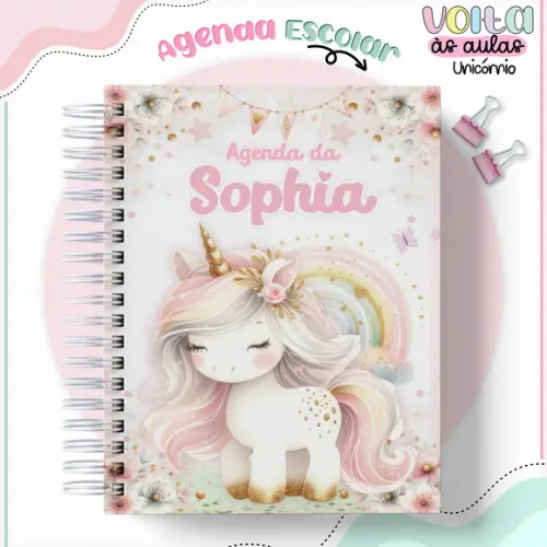 Agenda Escolar Unicornio