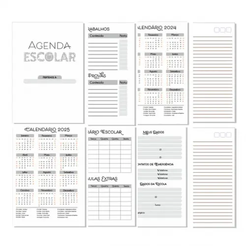 Agenda Escolar Unicornio