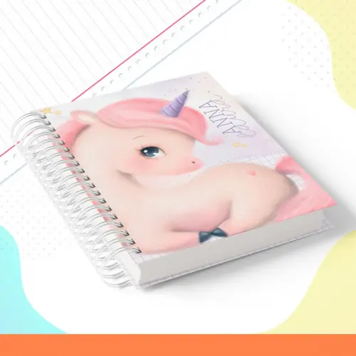 Agenda Escolar Unicórnio Rosa