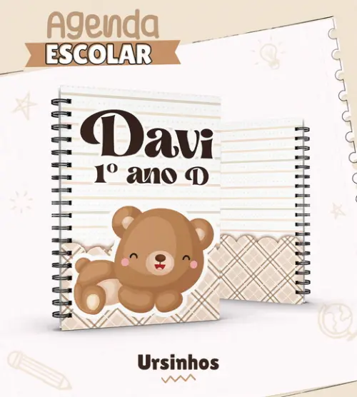 Agenda Escolar Ursinhos