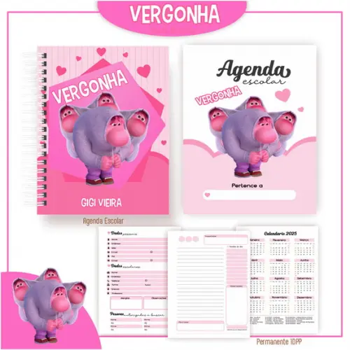 Agenda Escolar Vergonha Divertidamente