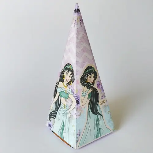 Caixinha Cone Tema Jasmine