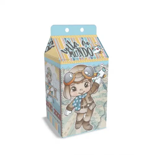 Caixinha Milk Tema Aviador