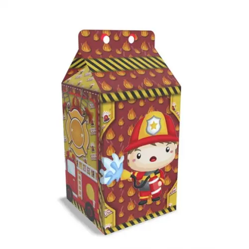 Caixinha Milk Tema Bombeiro