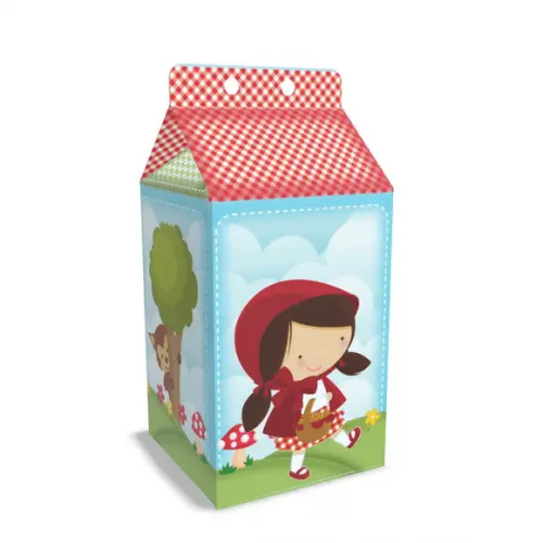 Caixinha Milk Tema Chapeuzinho Vermelho