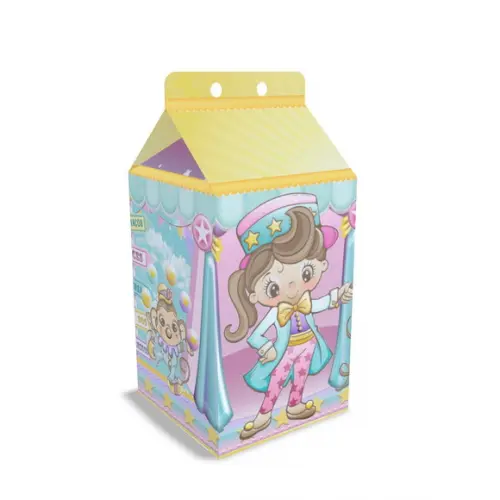 Caixinha Milk Tema Circo Candy