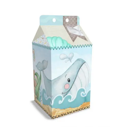 Caixinha Milk Tema Fundo do Mar