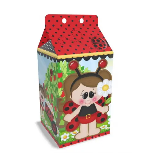 Caixinha Milk Tema Joaninha