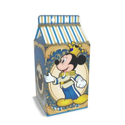 Caixinha Milk Tema Mickey Realeza