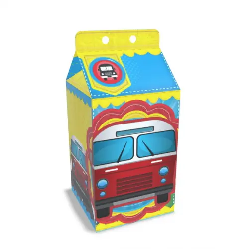 Caixinha Milk Tema Ônibus