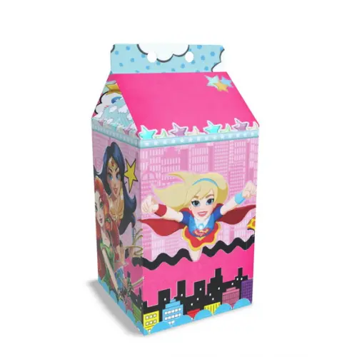 Caixinha Milk Tema Superhero Girls